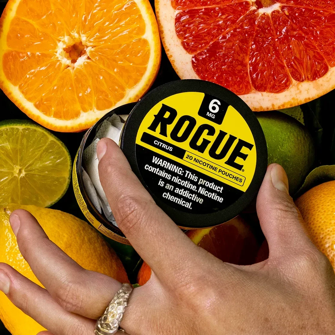 ROGUE CITRUS NICOTINE POUCHES 2
