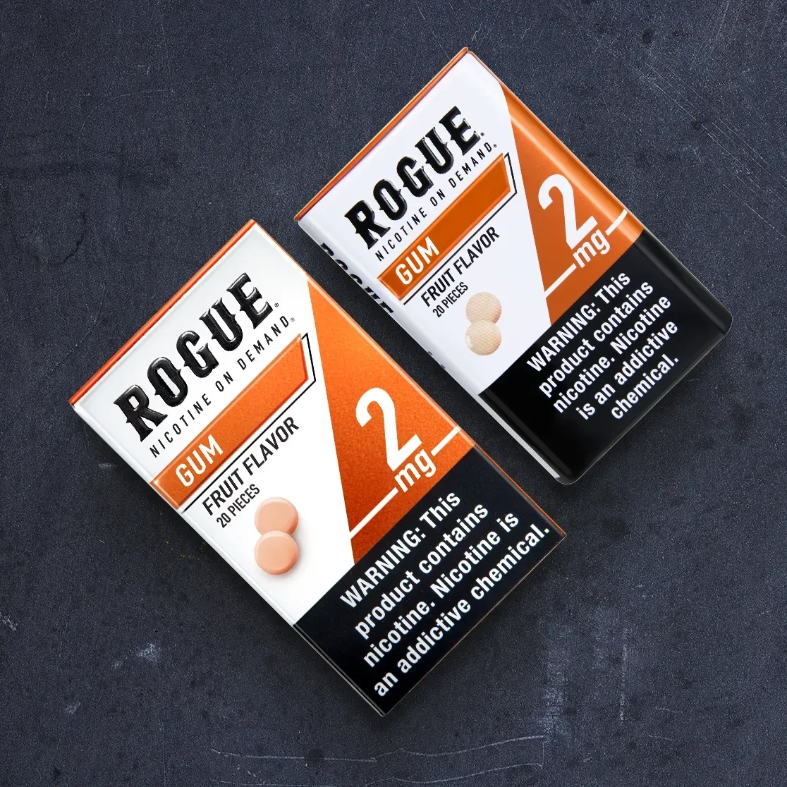 ROGUE FRUIT FLAVOR NICOTINE GUM 2